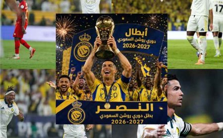 النصر يكتسح ضمك برباعية ويتوج بلقب دوري روشن السعودي للمرة الـ11 في تاريخه
