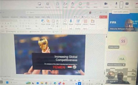 الاتحاد اليمني يناقش مع الفيفا تعزيز المشاريع الفنية المستقبلية لتطوير كرة القدم اليمنية