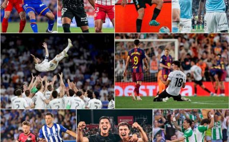 مباريات الجولة الختامية من الدوري الإسباني.. خسارة حامل اللقب برشلونة وفوز الوصيف ريال مدريد وهبوط مايوركا وجيرونا وأوفييدو وبيتيس إلى أبطال أوروبا