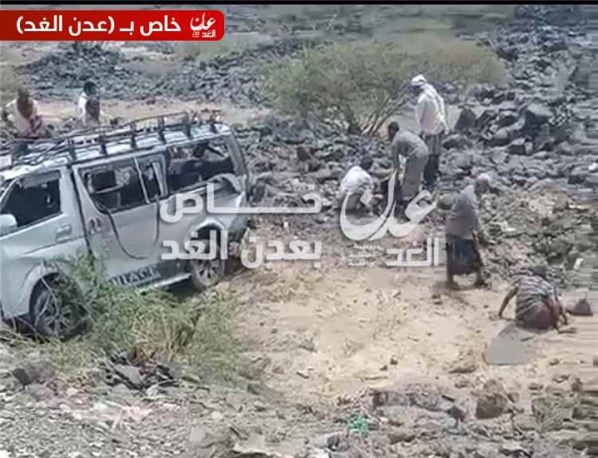 جرحى في حادث مروري مروع بنقيل العرقوب بمحافظة أبين