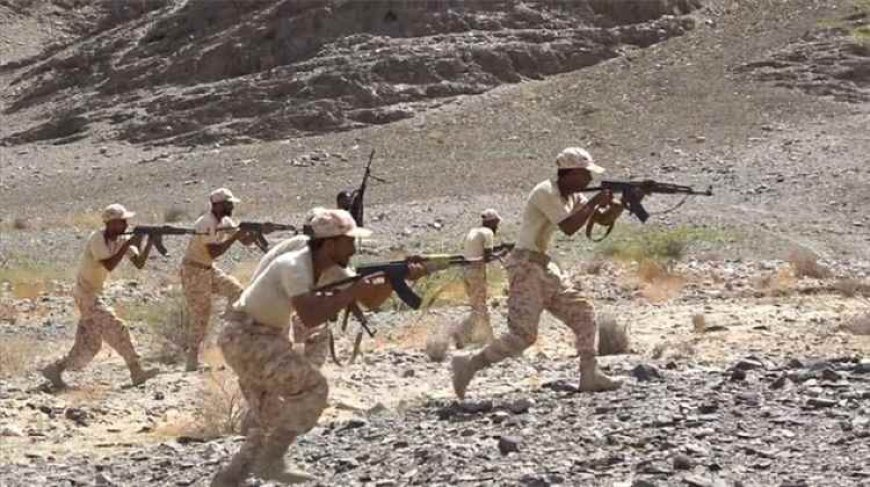 قوات العمالقة الجنوبية تنفذ مناورة عسكرية بالذخيرة الحية وسلاح المسيرات في أبين