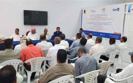 الوكيل بارباع يطلق المرحلة الثانية من مشروع الوصول إلى الأطفال غير المحصنين بحضرموت