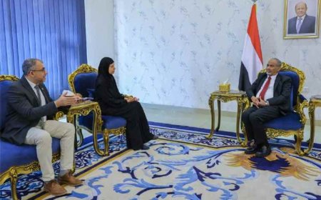 محمود الصبيحي يستقبل في عدن وفد اللجنة الدولية للصليب الأحمر ويشيد بدورها الإنساني